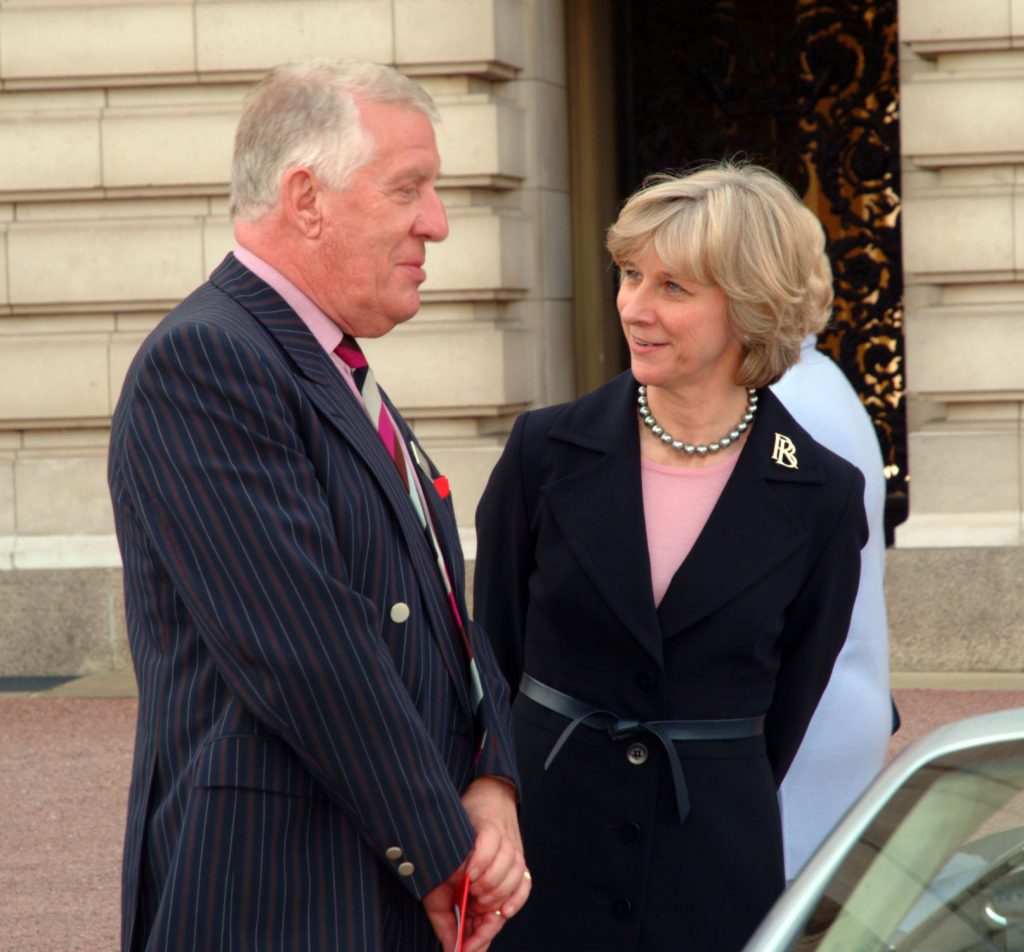 John with the Duchess of Gloucester